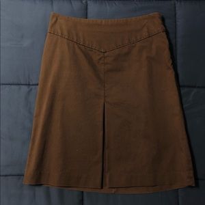 GAP Stretch A-Line Skirt with Front Pleat